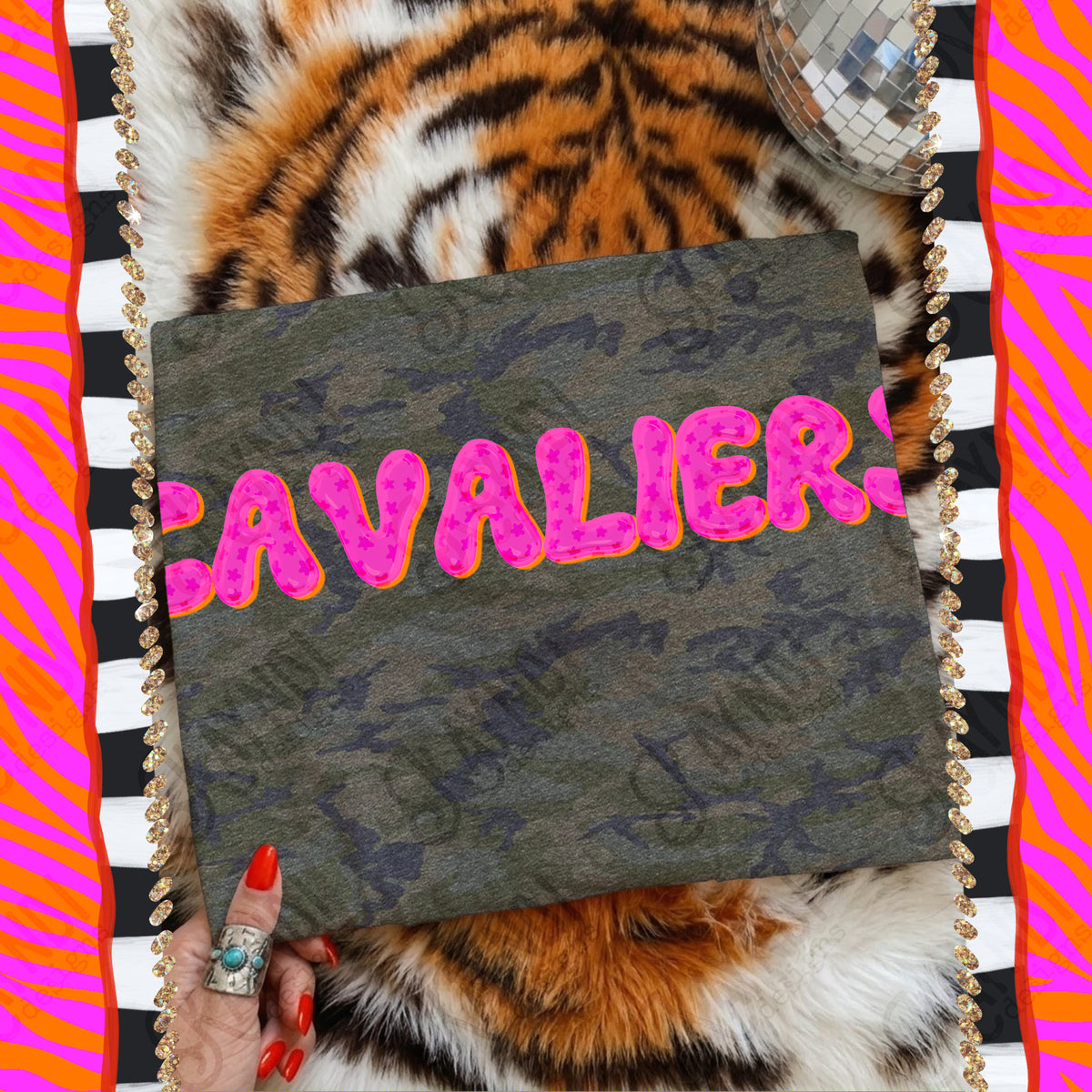 CAVALIERS bubble star mascot (kayndi) DTF Transfer