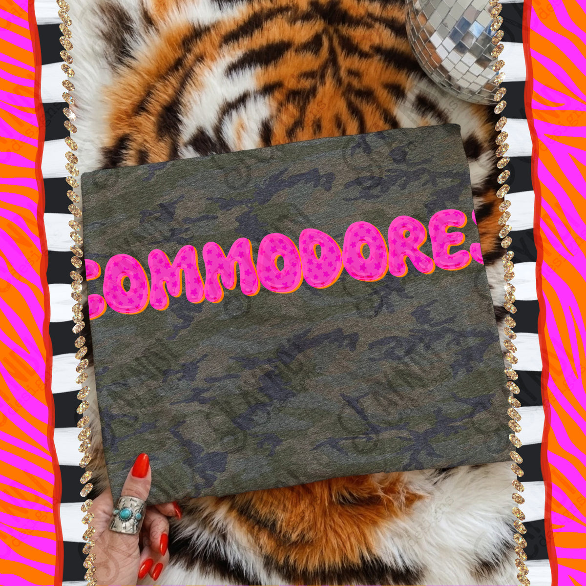 COMMODORES bubble star mascot (kayndi) DTF Transfer