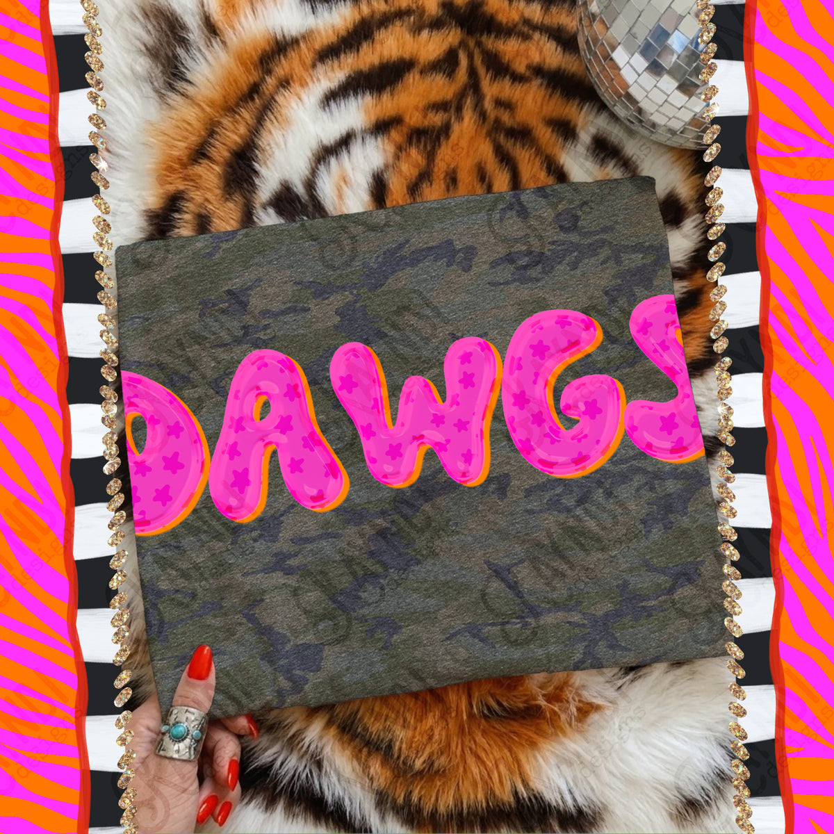 DAWGS bubble star mascot (kayndi) DTF Transfer
