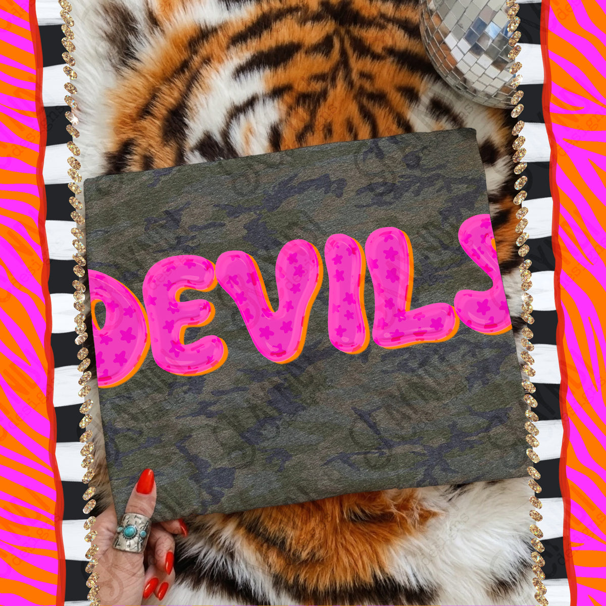 DEVILS bubble star mascot (kayndi) DTF Transfer