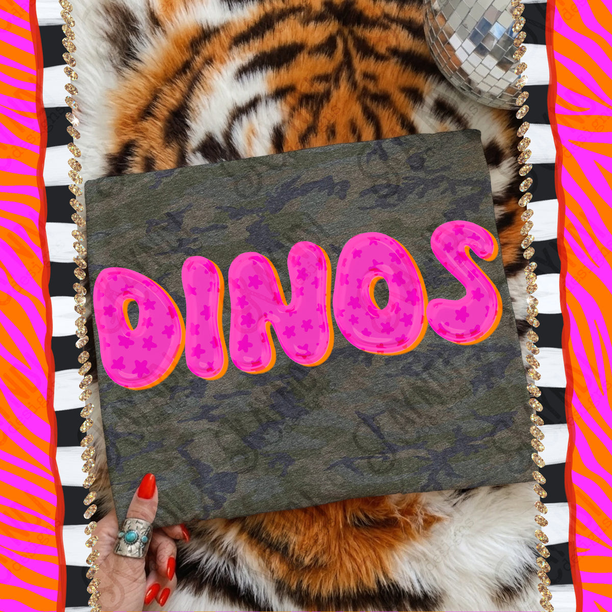 DINOS bubble star mascot (kayndi) DTF Transfer