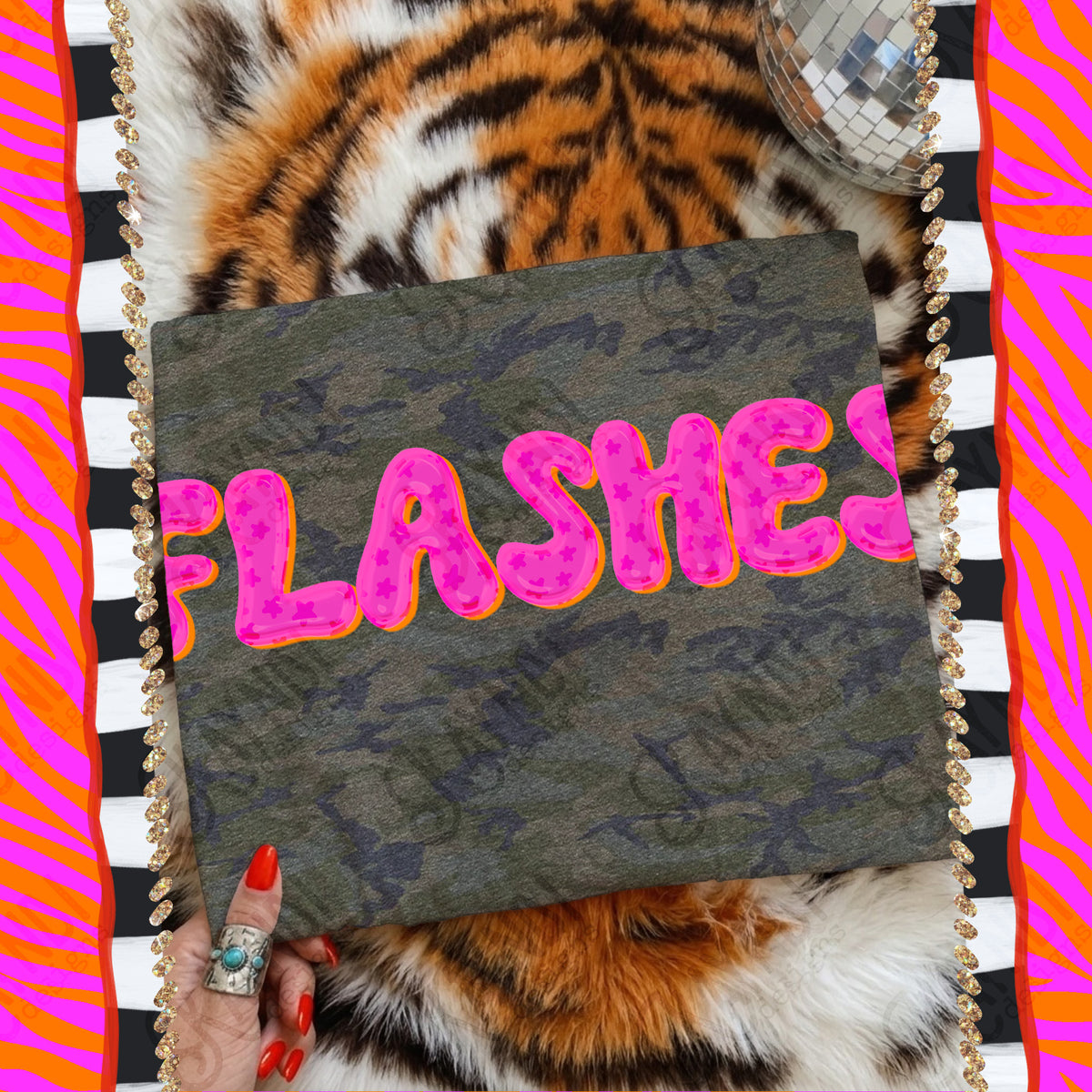 FLASHES bubble star mascot (kayndi) DTF Transfer