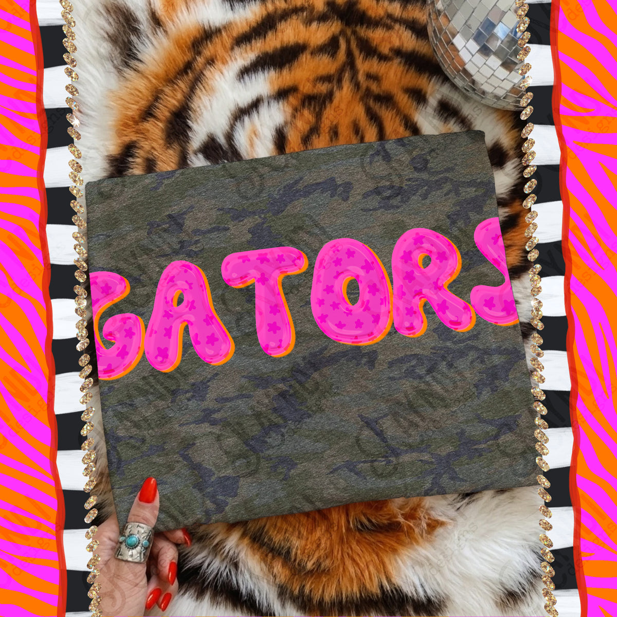 GATORS bubble star mascot (kayndi) DTF Transfer