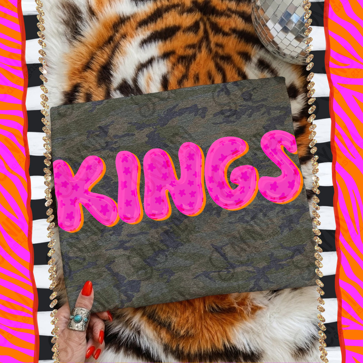 KINGS bubble star mascot (kayndi) DTF Transfer