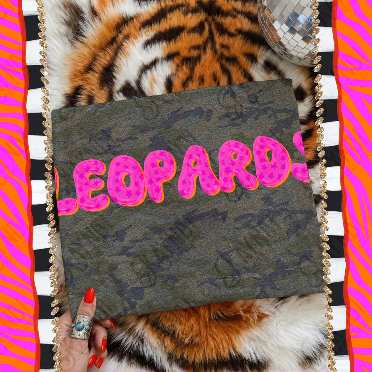 LEOPARDS bubble star mascot (kayndi) DTF Transfer