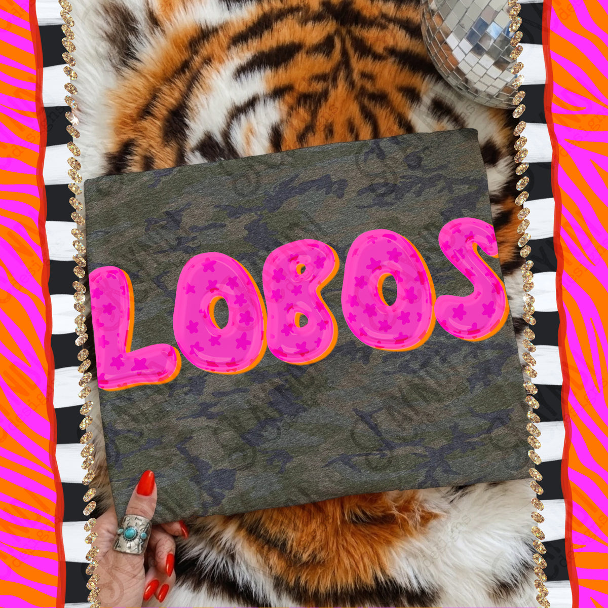 LOBOS bubble star mascot (kayndi) DTF Transfer