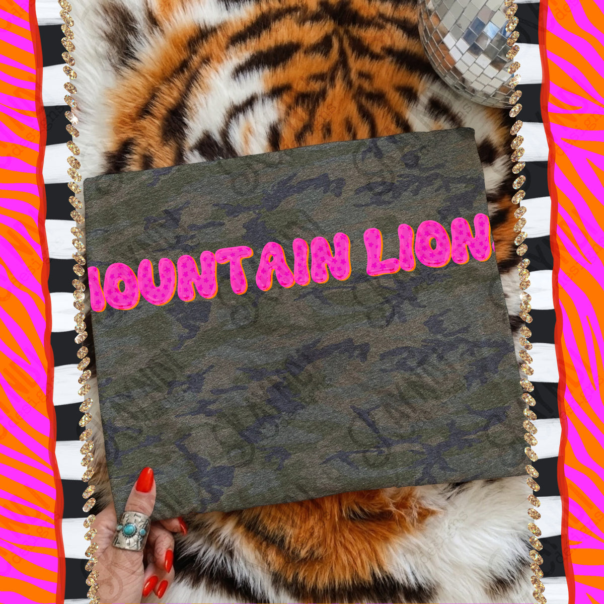 MOUNTAIN LIONS bubble star mascot (kayndi) DTF Transfer