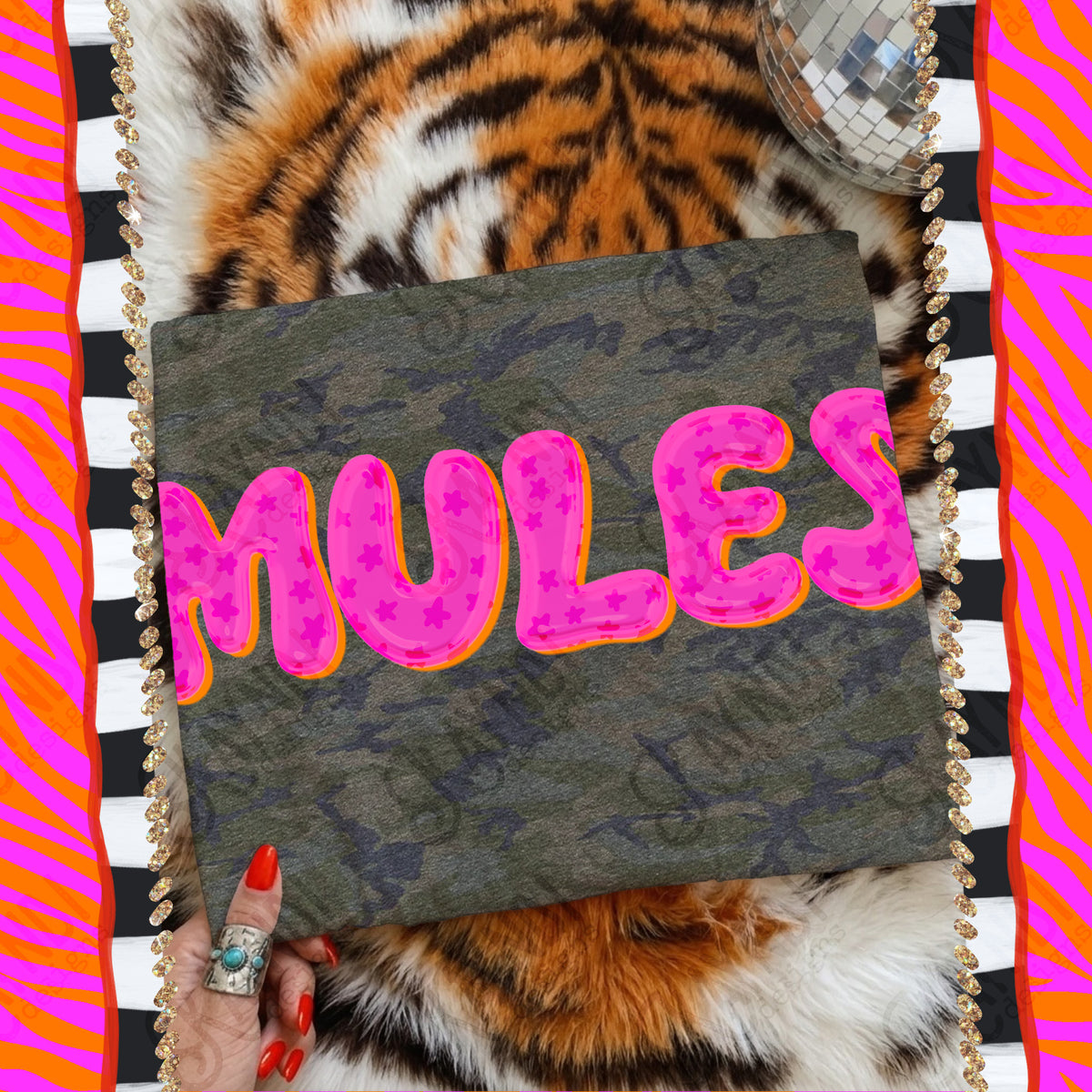 MULES bubble star mascot (kayndi) DTF Transfer
