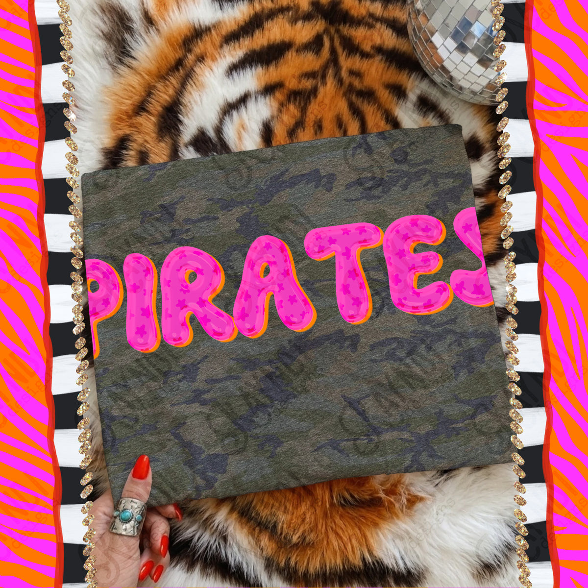 PIRATES bubble star mascot (kayndi) DTF Transfer