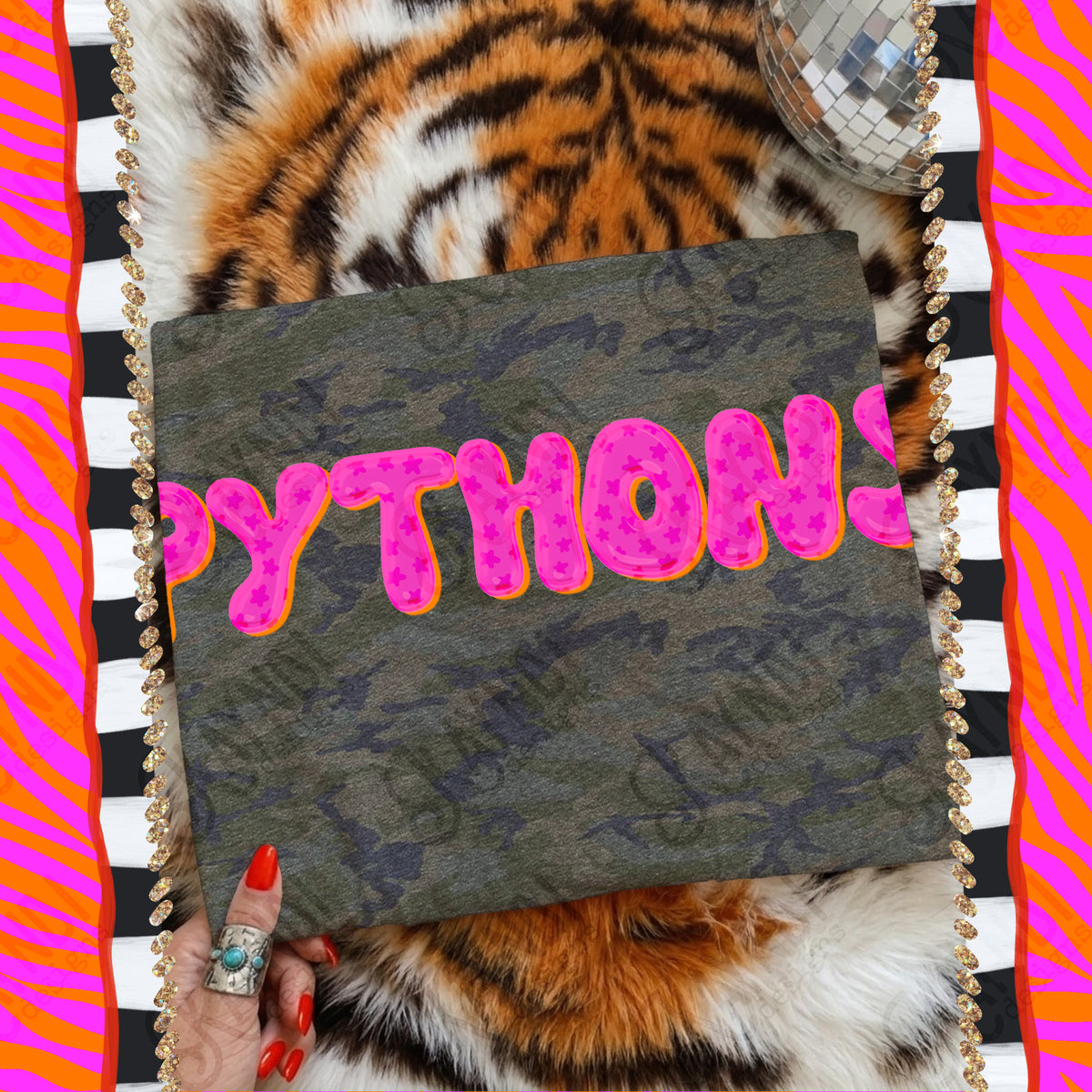 PYTHONS bubble star mascot (kayndi) DTF Transfer