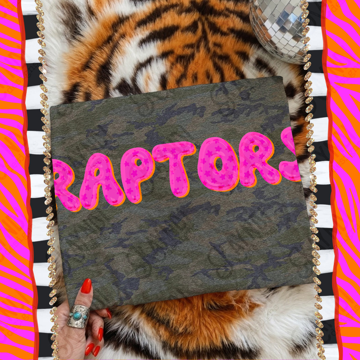 RAPTORS bubble star mascot (kayndi) DTF Transfer