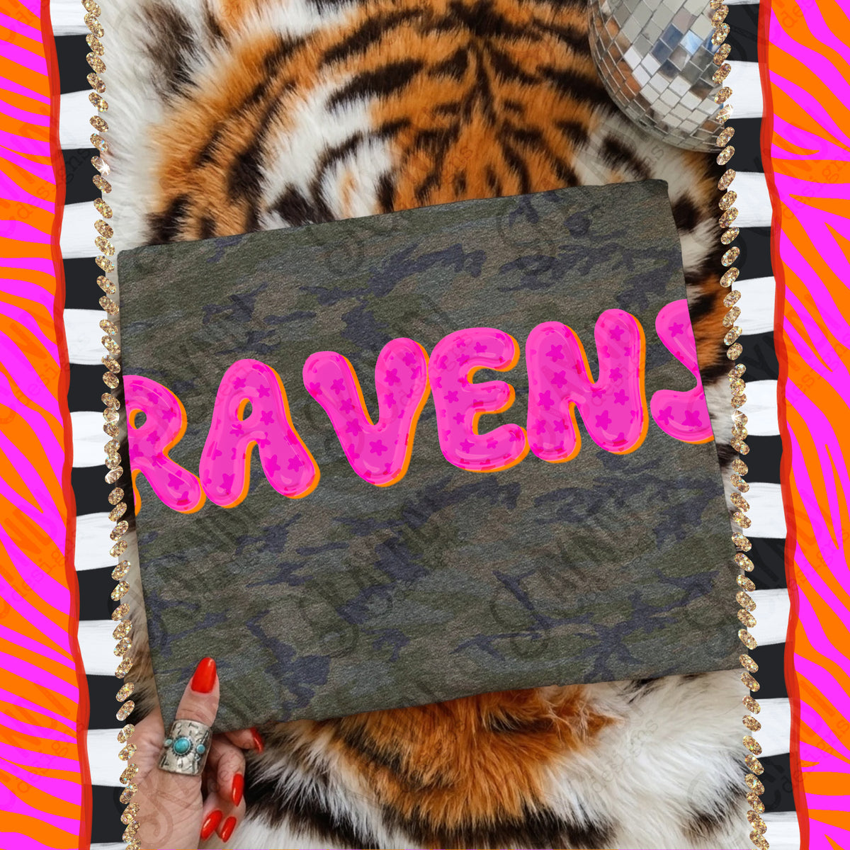 RAVENS bubble star mascot (kayndi) DTF Transfer