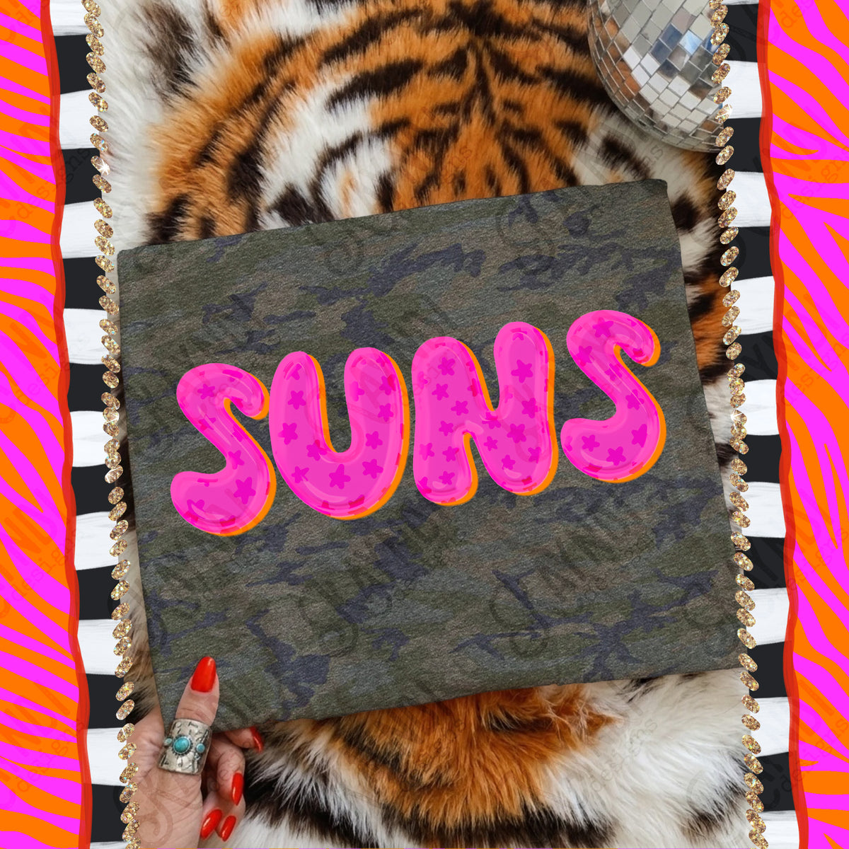 SUNS  bubble star mascot (kayndi) DTF Transfer