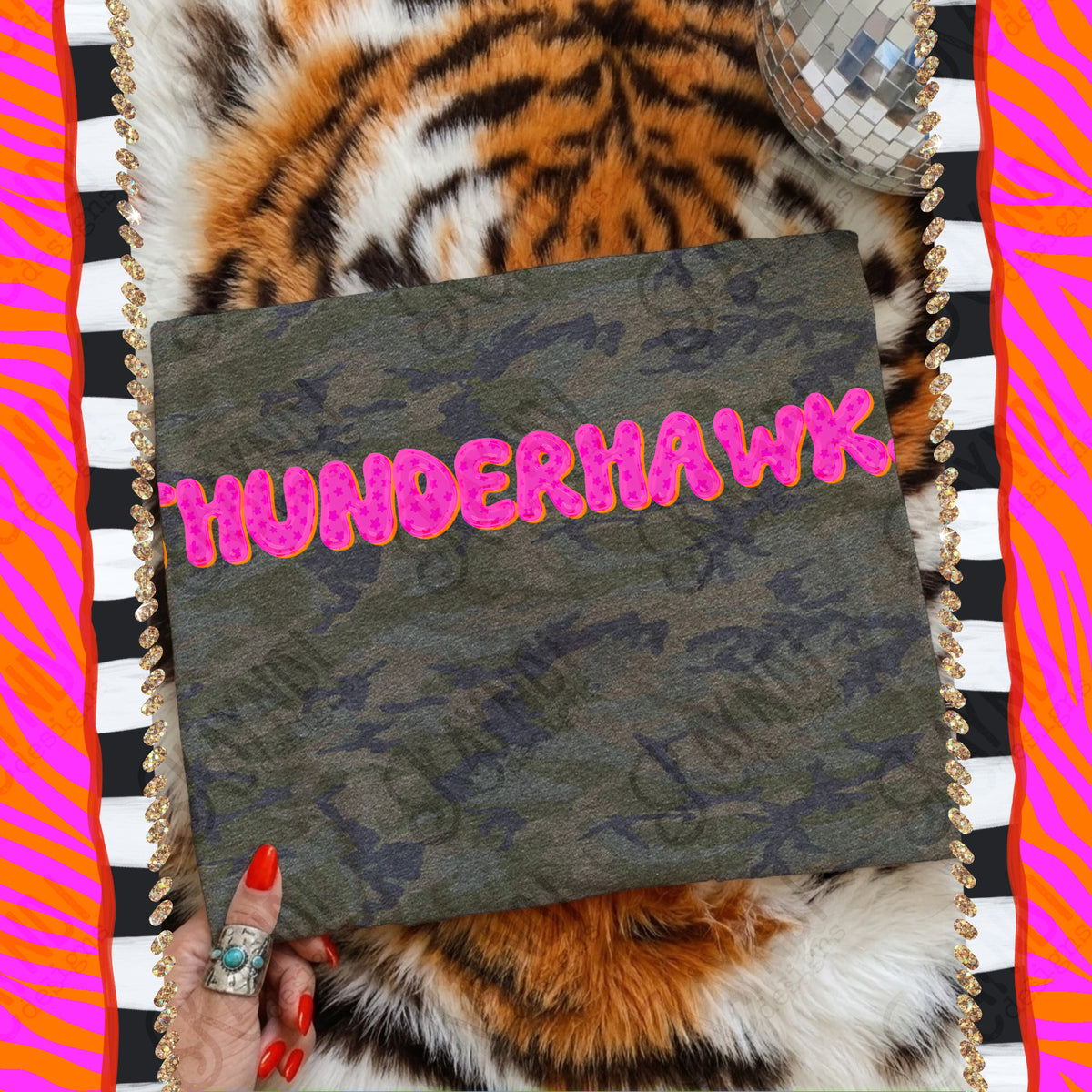 THUNDERHAWKS bubble star mascot (kayndi) DTF Transfer