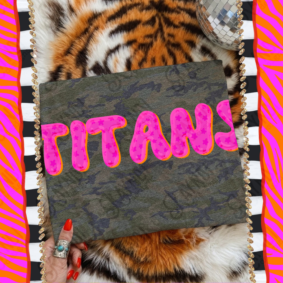 TITANS bubble star mascot (kayndi) DTF Transfer