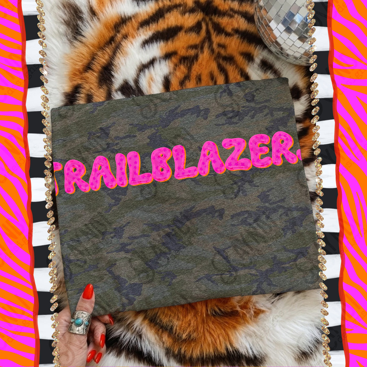 TRAILBLAZERS bubble star mascot (kayndi) DTF Transfer