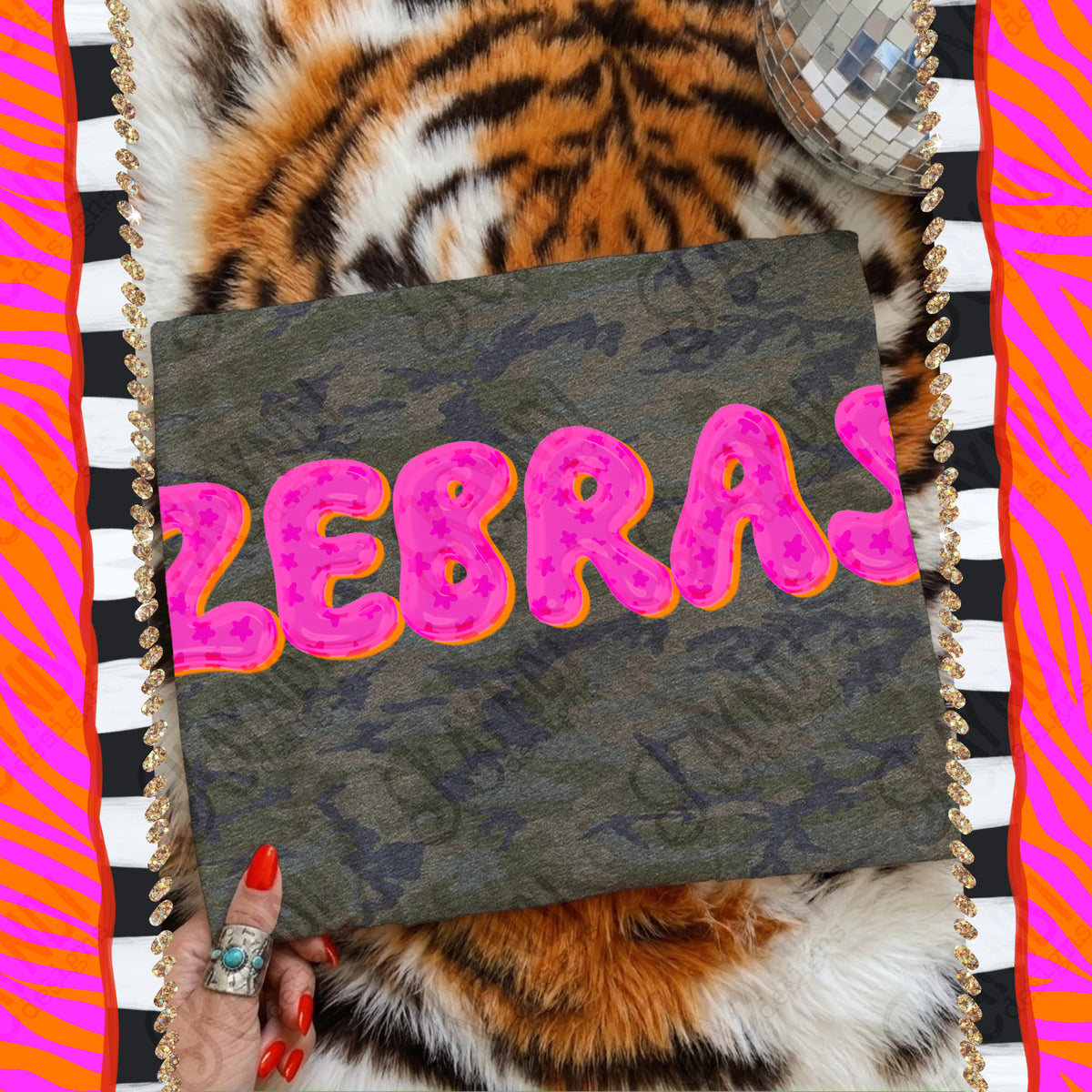 ZEBRAS bubble star mascot (kayndi) DTF Transfer