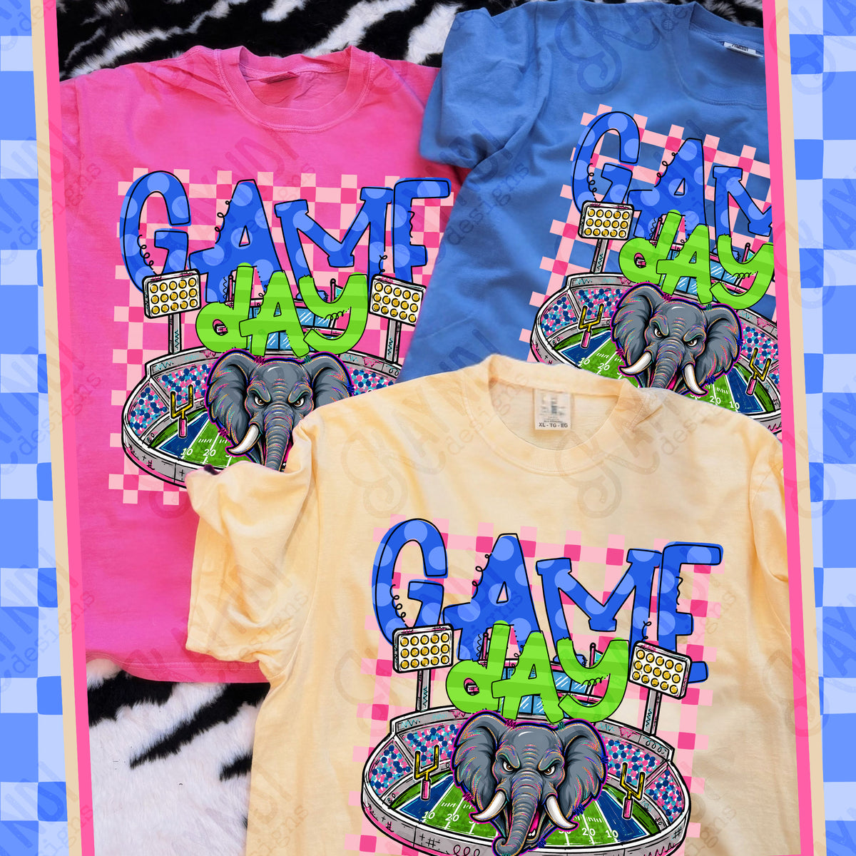 Elephants-Game Day Stadium (Kayndi) DTF Transfers