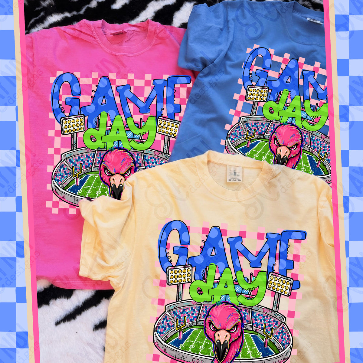 Flamingos-Game Day Stadium (Kayndi) DTF Transfers