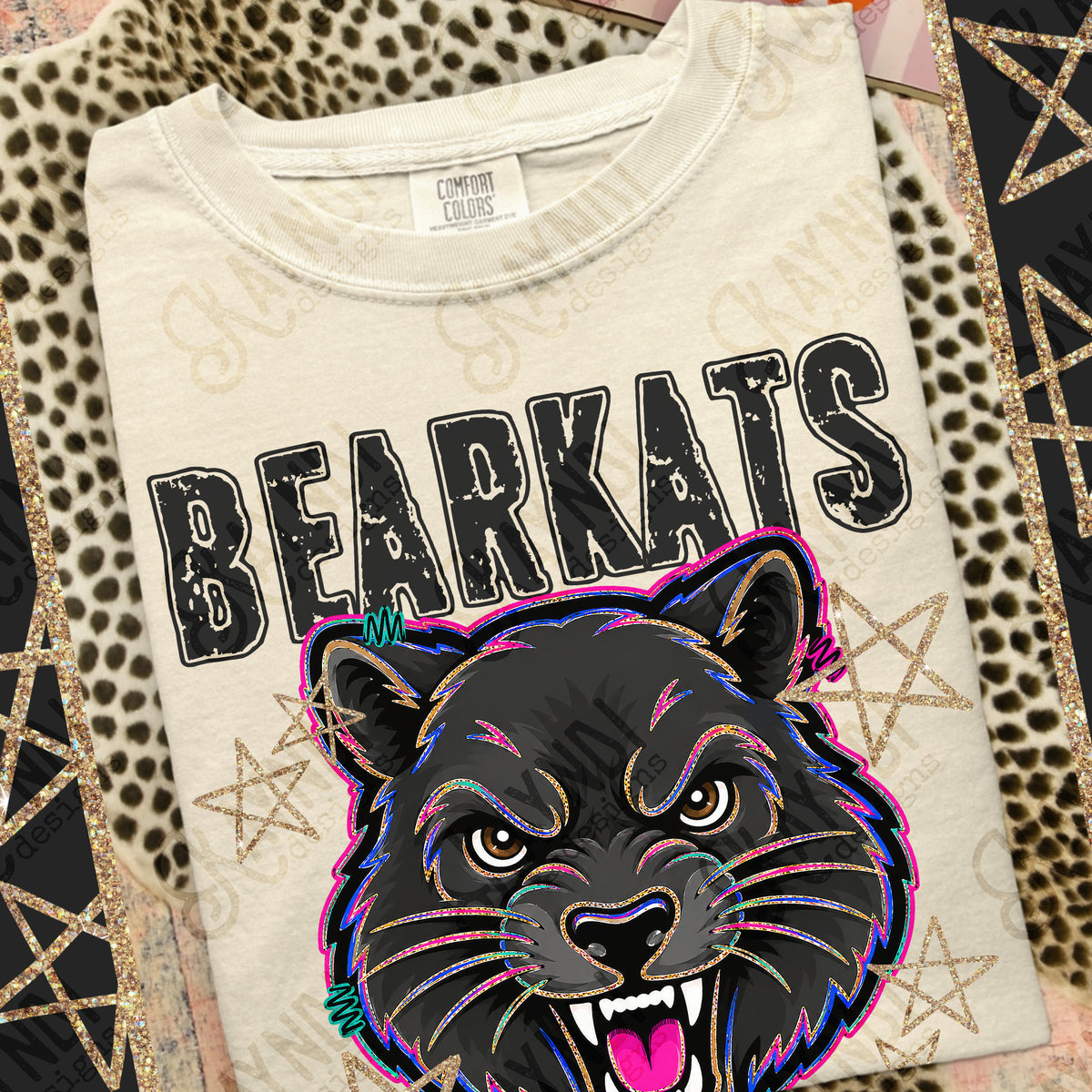 Bearkats- Grunge Varsity Mascots (Kayndi) DTF Transfer