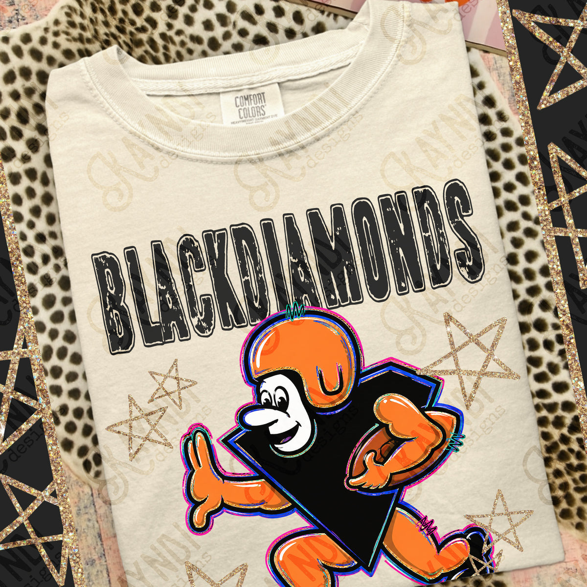 Blackdiamonds- Grunge Varsity Mascots (Kayndi) DTF Transfer