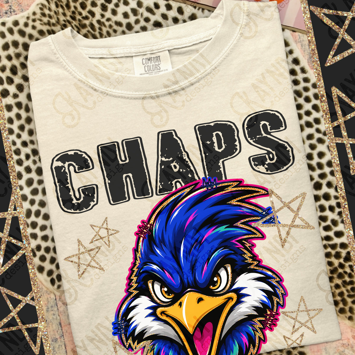 Chaps- Grunge Varsity Mascots (Kayndi) DTF Transfer