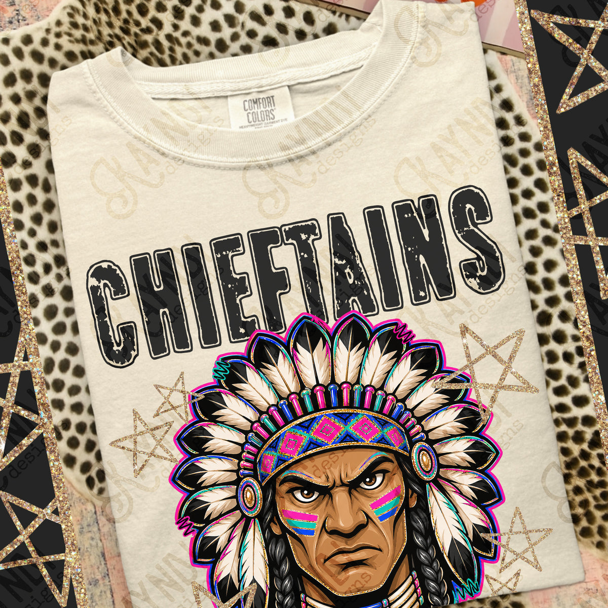 Chieftains - Grunge Varsity Mascots (Kayndi) DTF Transfer
