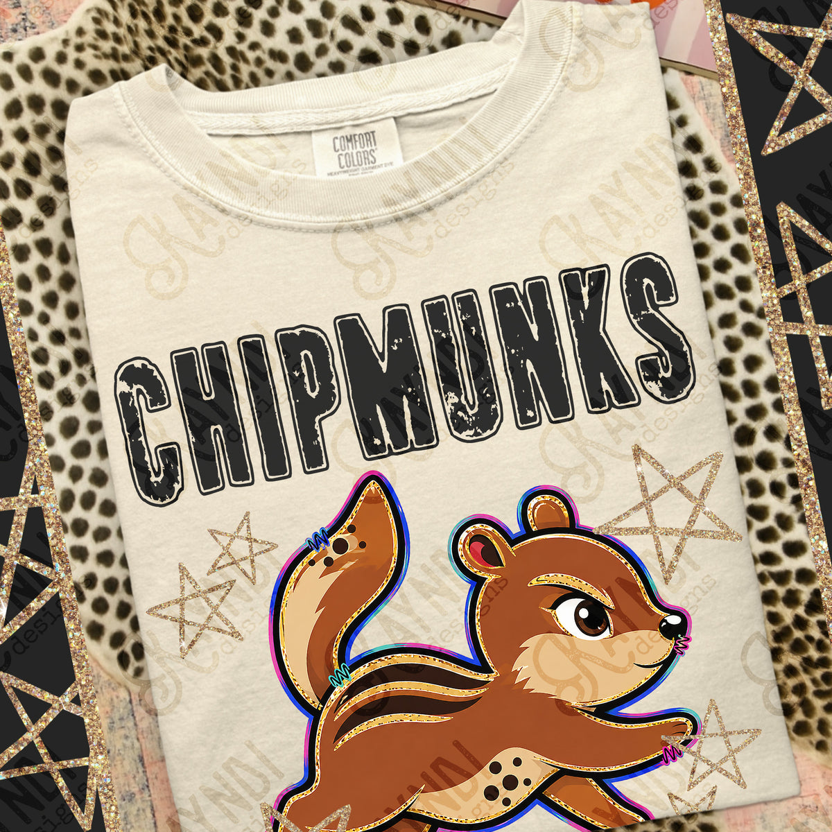 Chipmunks - Grunge Varsity Mascots (Kayndi) DTF Transfer