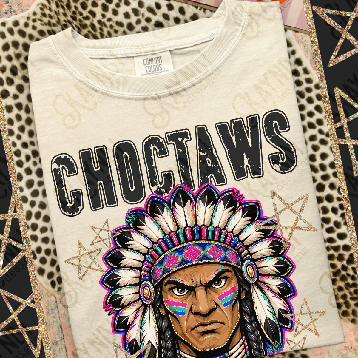 Choctaws-Grunge Varsity Mascots (Kayndi) DTF Transfer