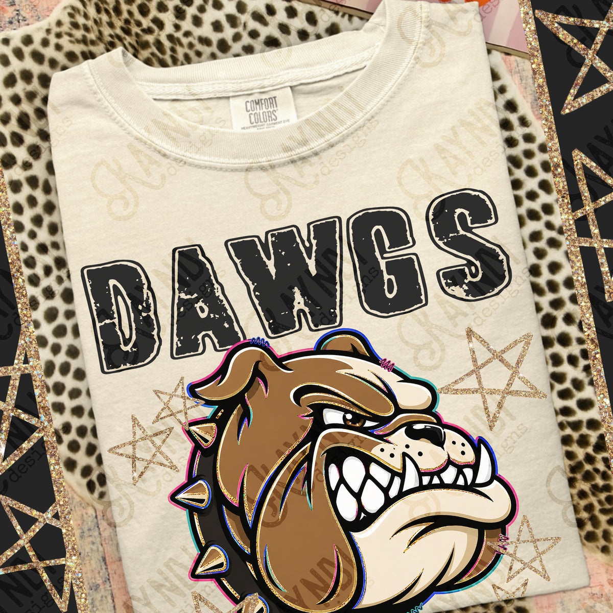 Dawgs-Grunge Varsity Mascots (Kayndi) DTF Transfer