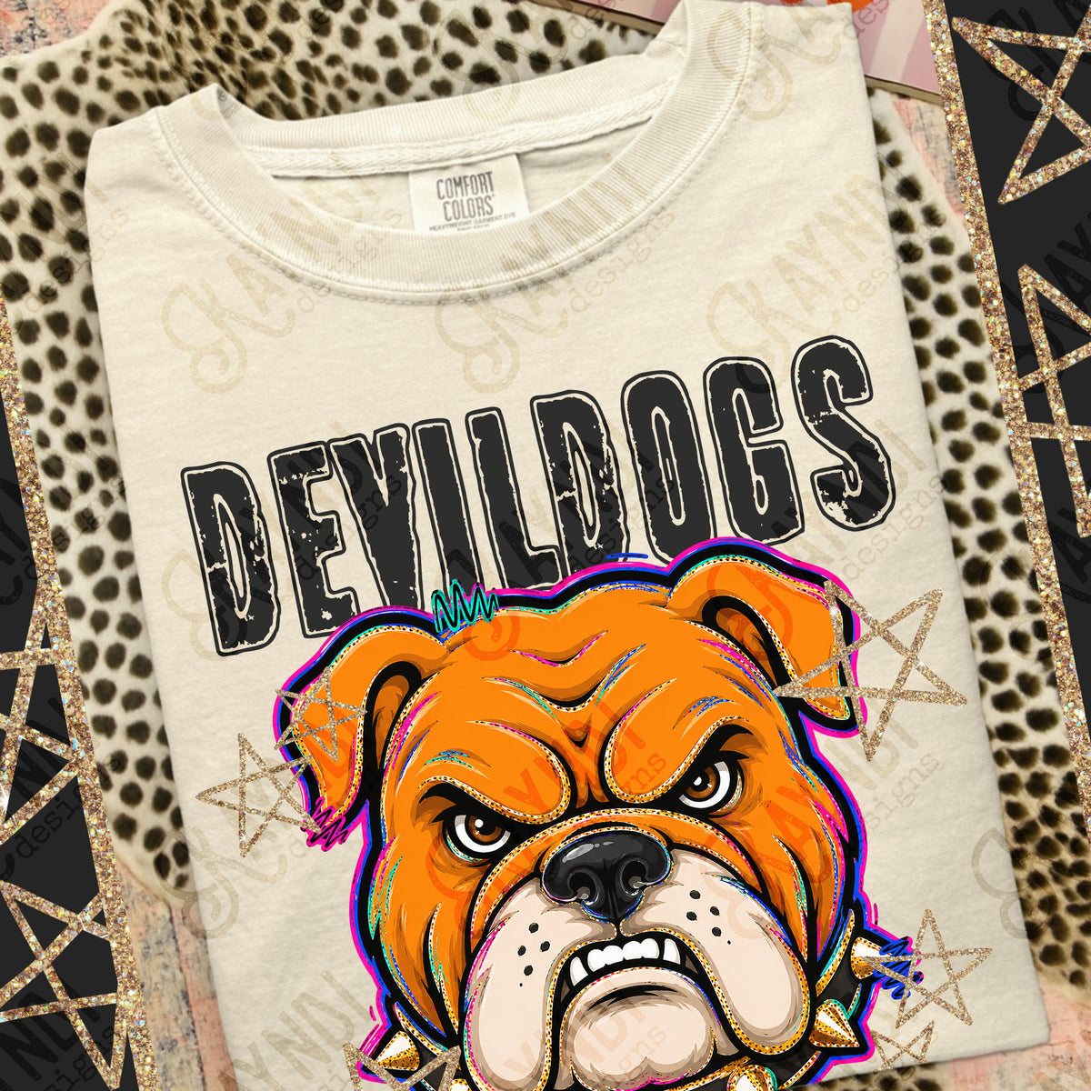 Devildogs - Grunge Varsity Mascots (Kayndi) DTF Transfer