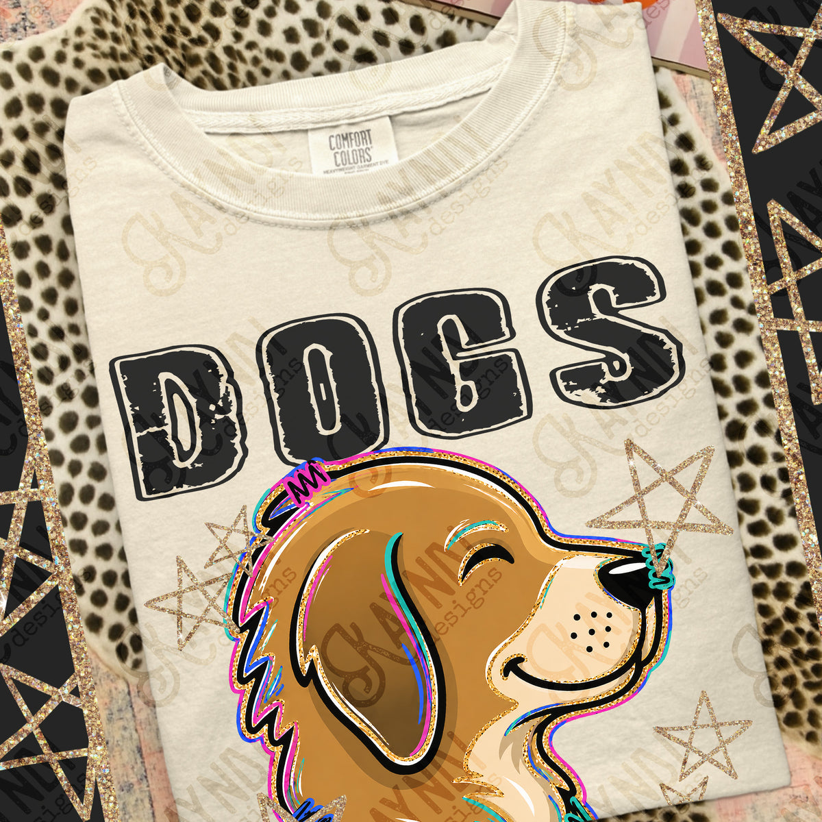 Dogs-Grunge Varsity Mascots (Kayndi) DTF Transfer