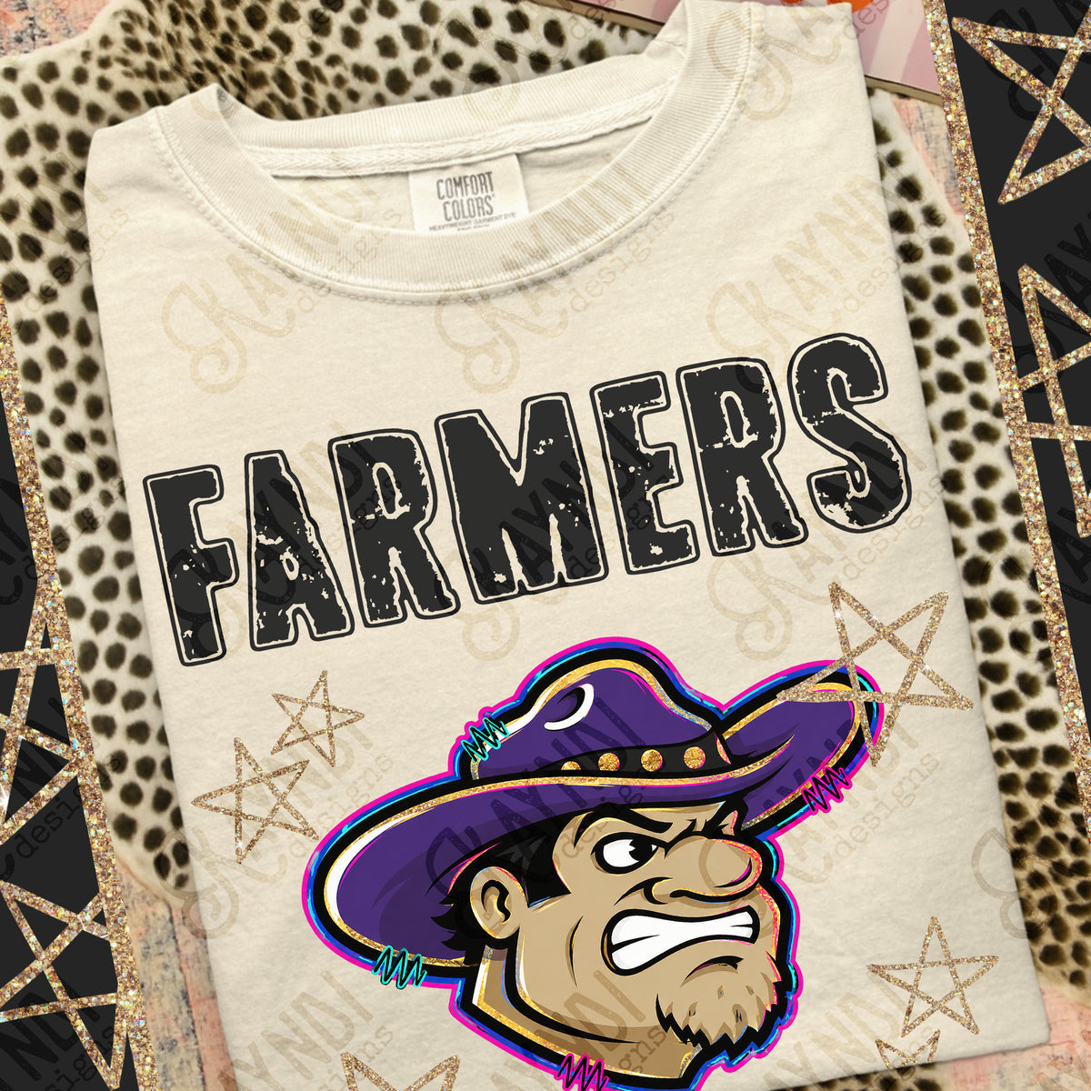 Farmers-Grunge Varsity Mascots (Kayndi) DTF Transfer