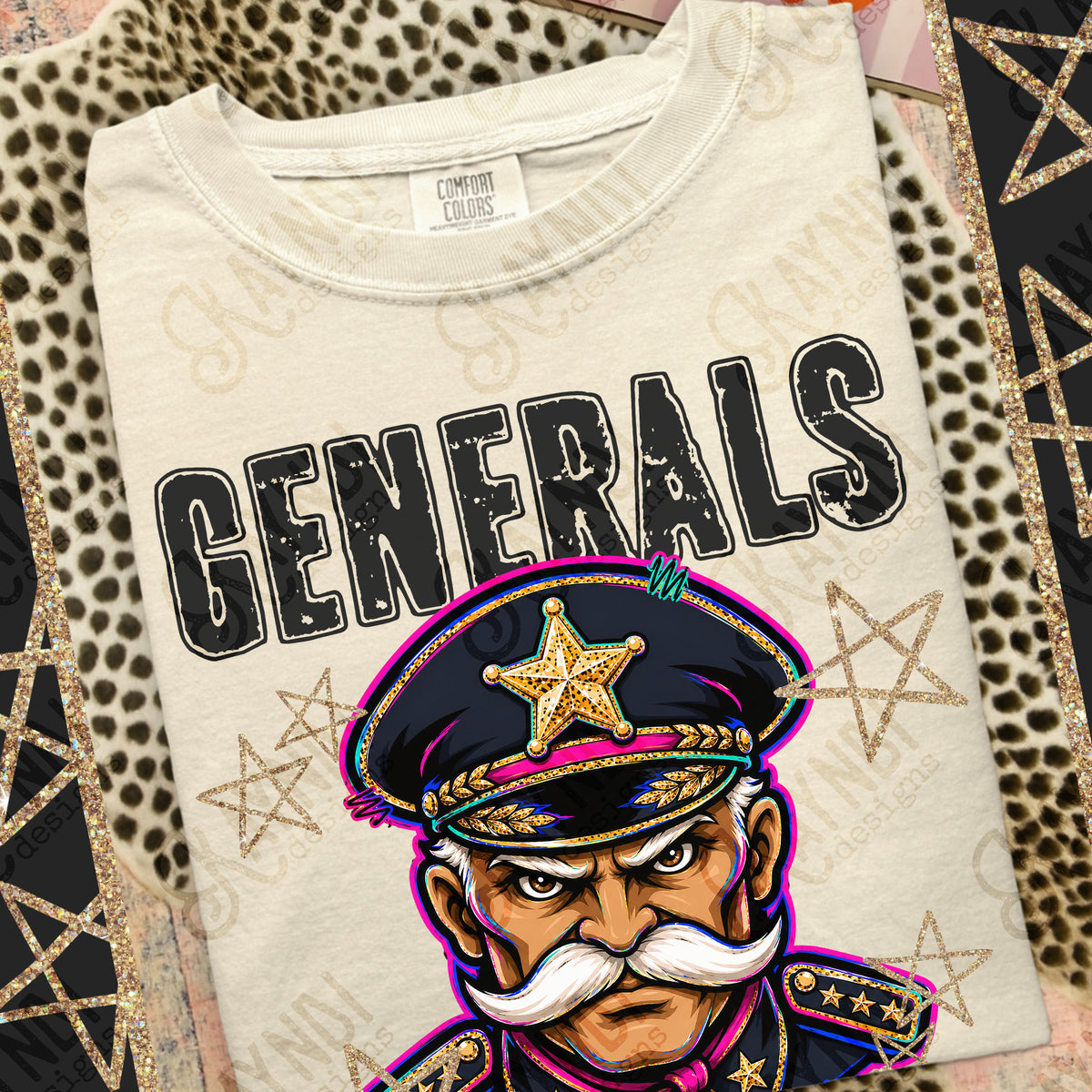 Generals - Grunge Varsity Mascots (Kayndi) DTF Transfer