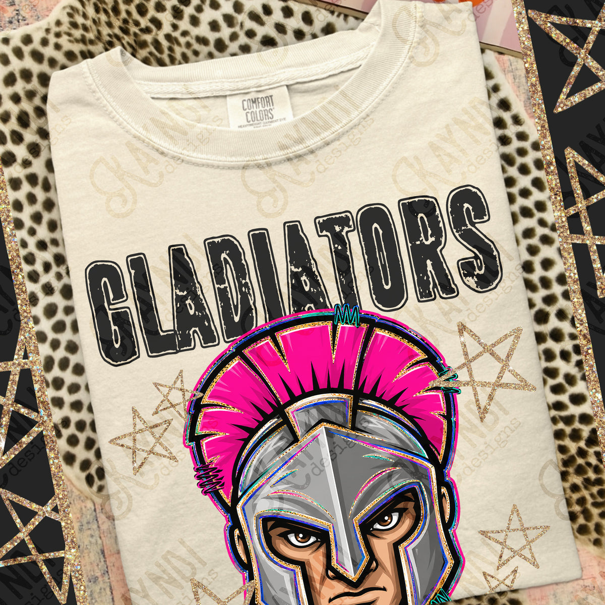 Gladiators - Grunge Varsity Mascots (Kayndi) DTF Transfer