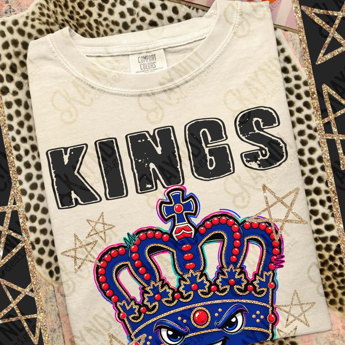 Kings- Panthers- Grunge Varsity Mascots (Kayndi) DTF Transfer