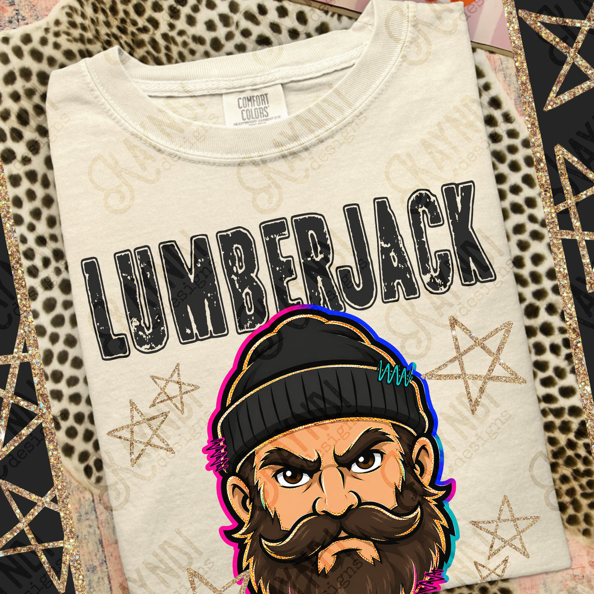 Lumberjack- Grunge Varsity Mascots (Kayndi) DTF Transfer