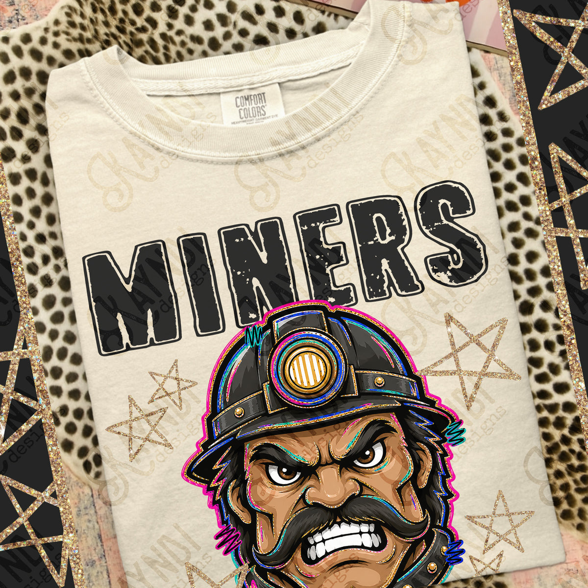 Miners- Grunge Varsity Mascots (Kayndi) DTF Transfer