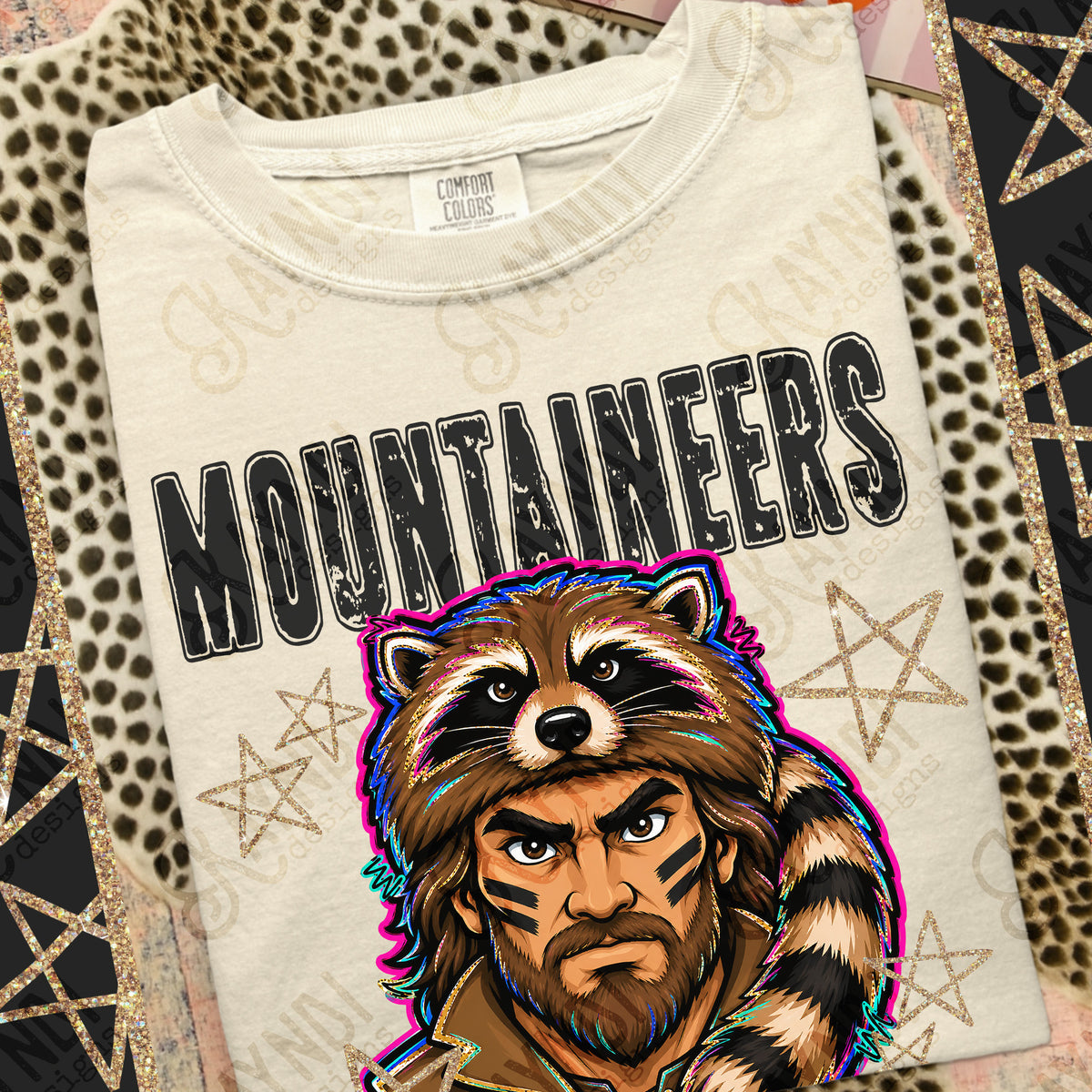 Mountianeers-Grunge Varsity Mascots (Kayndi) DTF Transfer