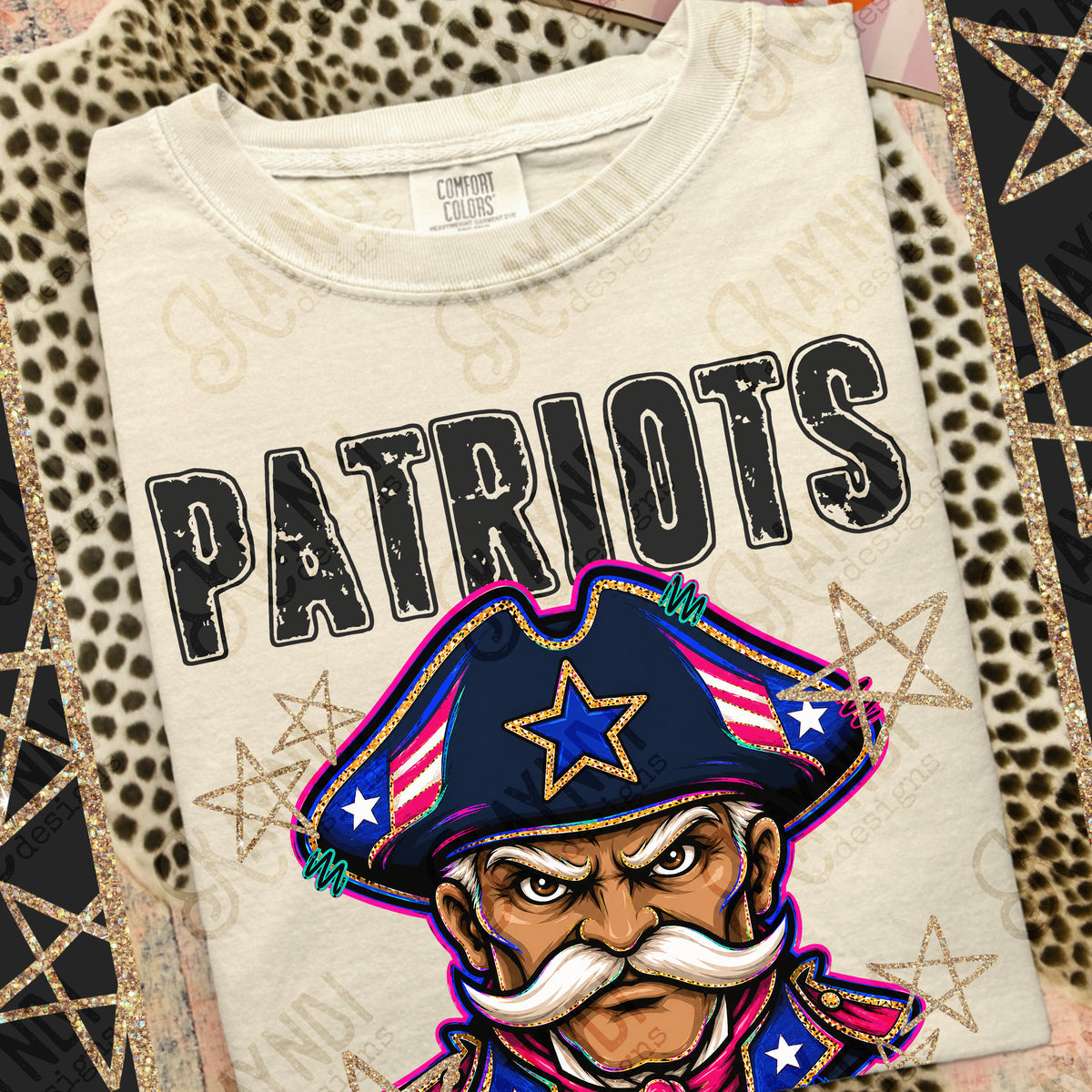 Patriots - Grunge Varsity Mascots (Kayndi) DTF Transfer