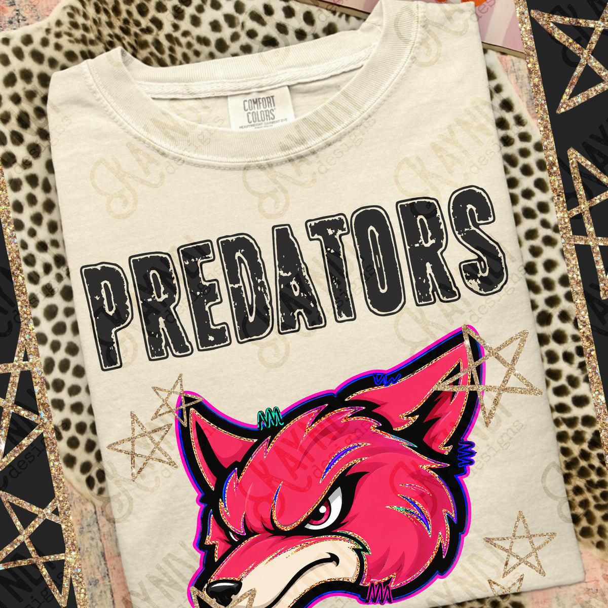 Predators- Grunge Varsity Mascots (Kayndi) DTF Transfer
