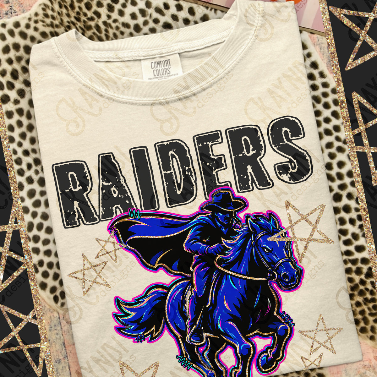 Raiders-Grunge Varsity Mascots (Kayndi) DTF Transfer