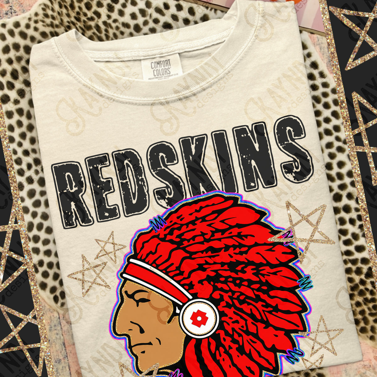 Redskins - Grunge Varsity Mascots (Kayndi) DTF Transfer