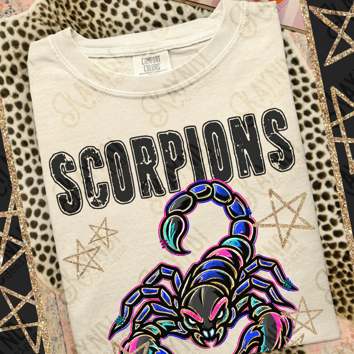 Scorpions-Grunge Varsity Mascots (Kayndi) DTF Transfer