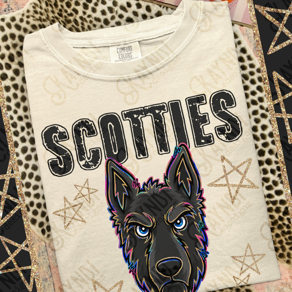 Scotties-Grunge Varsity Mascots (Kayndi) DTF Transfer