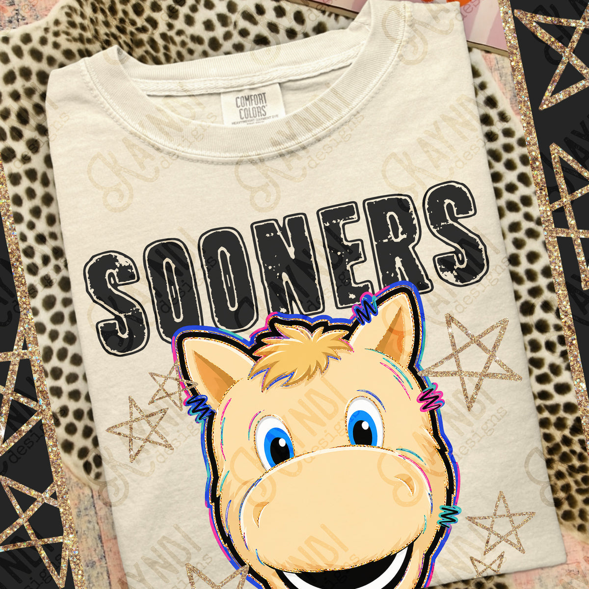 Sooners- Grunge Varsity Mascots (Kayndi) DTF Transfer