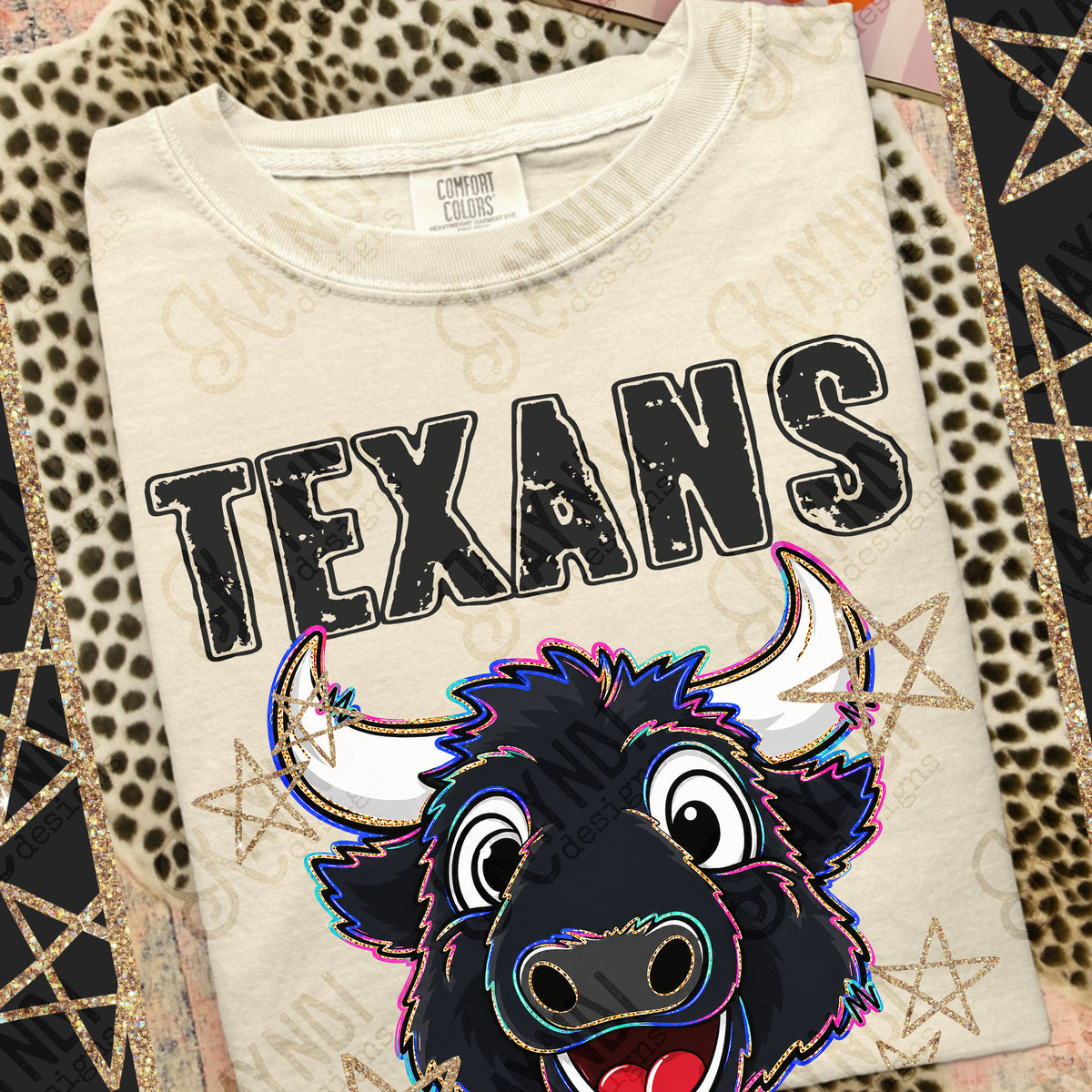 Texans - Grunge Varsity Mascots (Kayndi) DTF Transfer