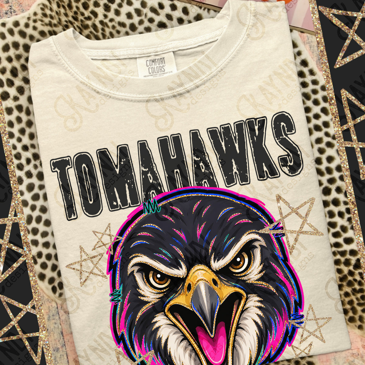 Tomahawks- Grunge Varsity Mascots (Kayndi) DTF Transfer