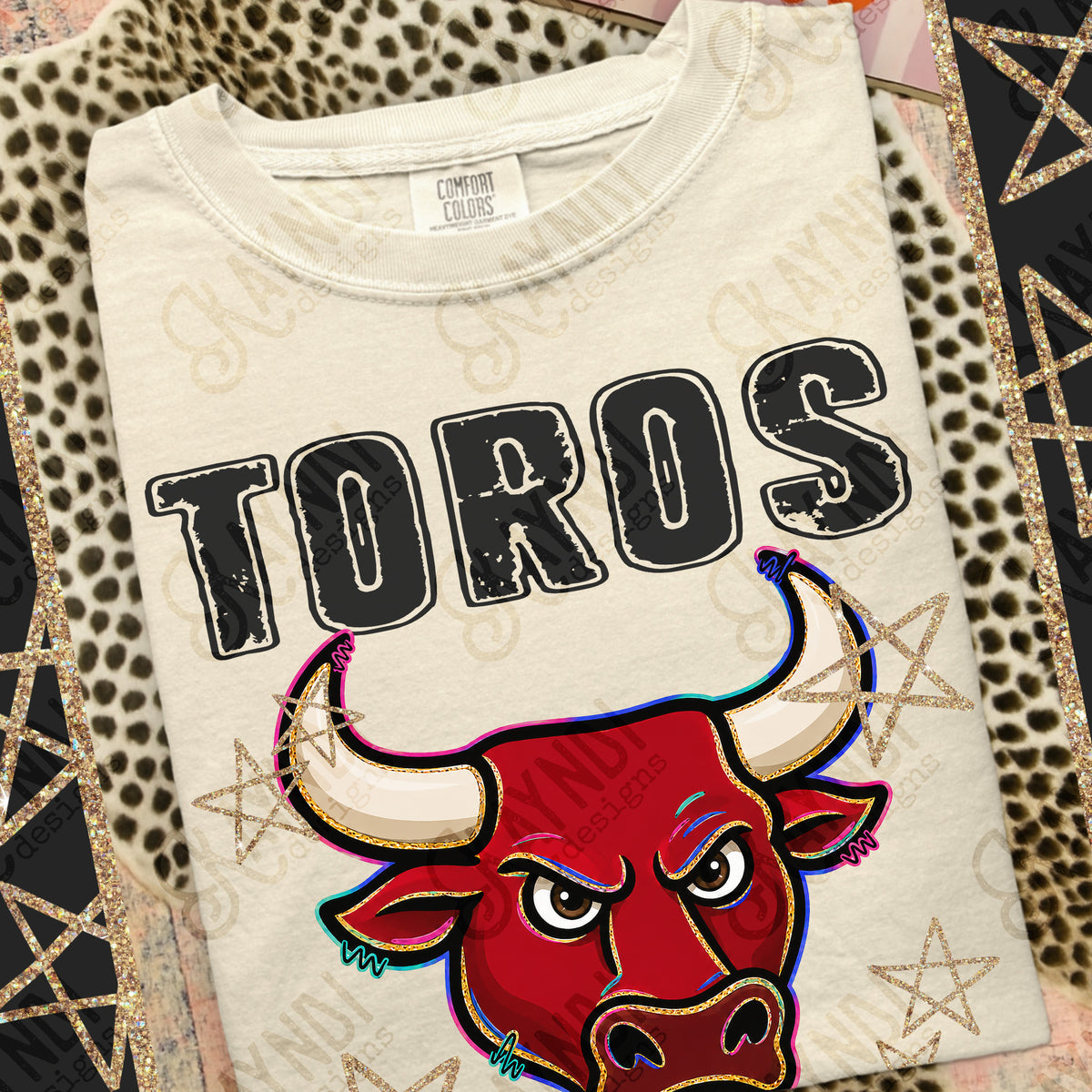 Toros- Grunge Varsity Mascots (Kayndi) DTF Transfer