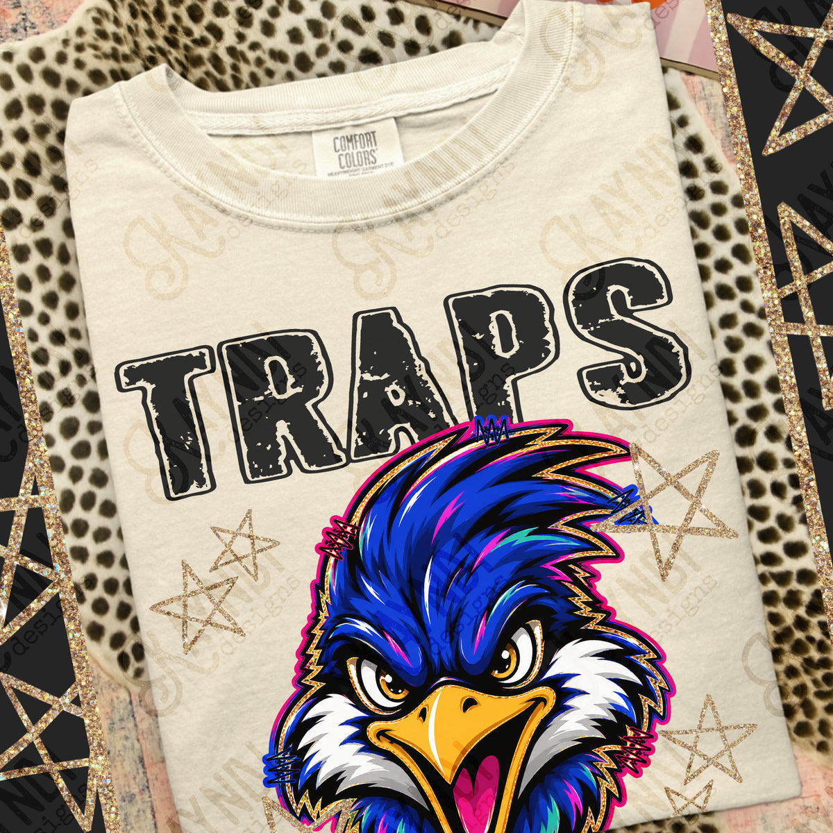 Traps-Grunge Varsity Mascots (Kayndi) DTF Transfer
